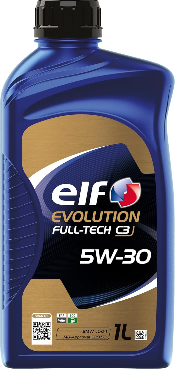 ELF EVOLUTION FULL-TECH C3 5W-30, Huile moteur essence et Diesel, 1 litre