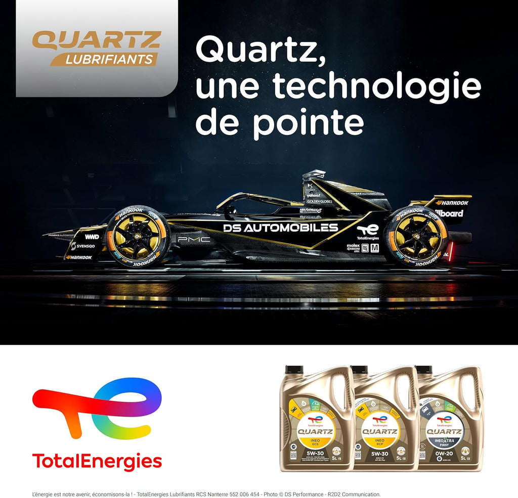 TotalEnergies Quartz 9000 NFC 5W-30, Huile moteur essence et Diesel, 5 litres