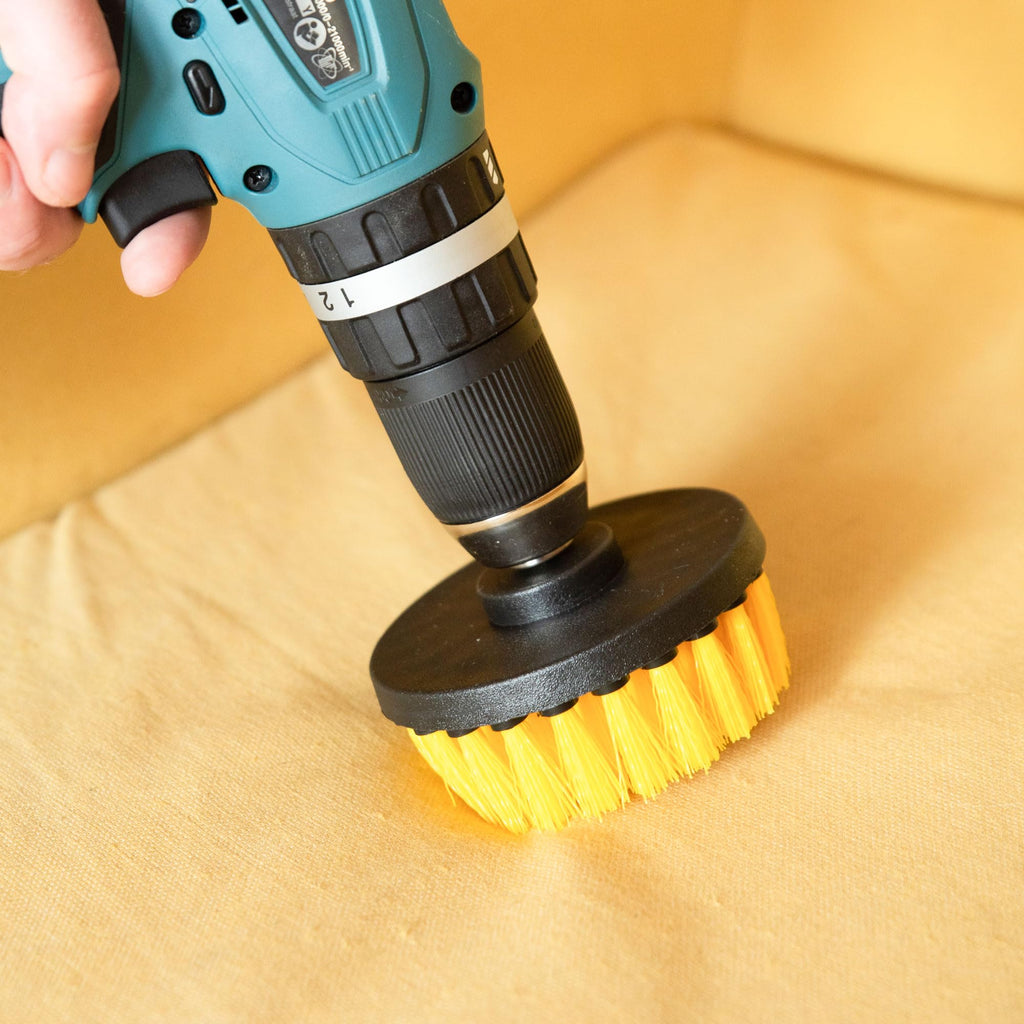 KIT 3 BROSSES POUR PERCEUSE – Spécial moquettes, tapis et tissus MasCar