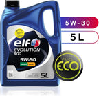 ELF EVOLUTION 900 5W-30, Huile moteur essence et Diesel, 5 litres