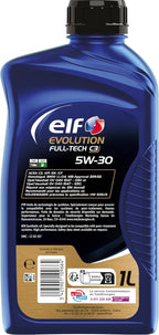ELF EVOLUTION FULL-TECH C3 5W-30, Huile moteur essence et Diesel, 1 litre
