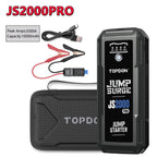 Topdon Jump Starter JS3000/JS2000Pro/JS1200pro 3000A/2500A/1500A/1200A Power Bank 12V Car Starting Device  for Booster MasCar