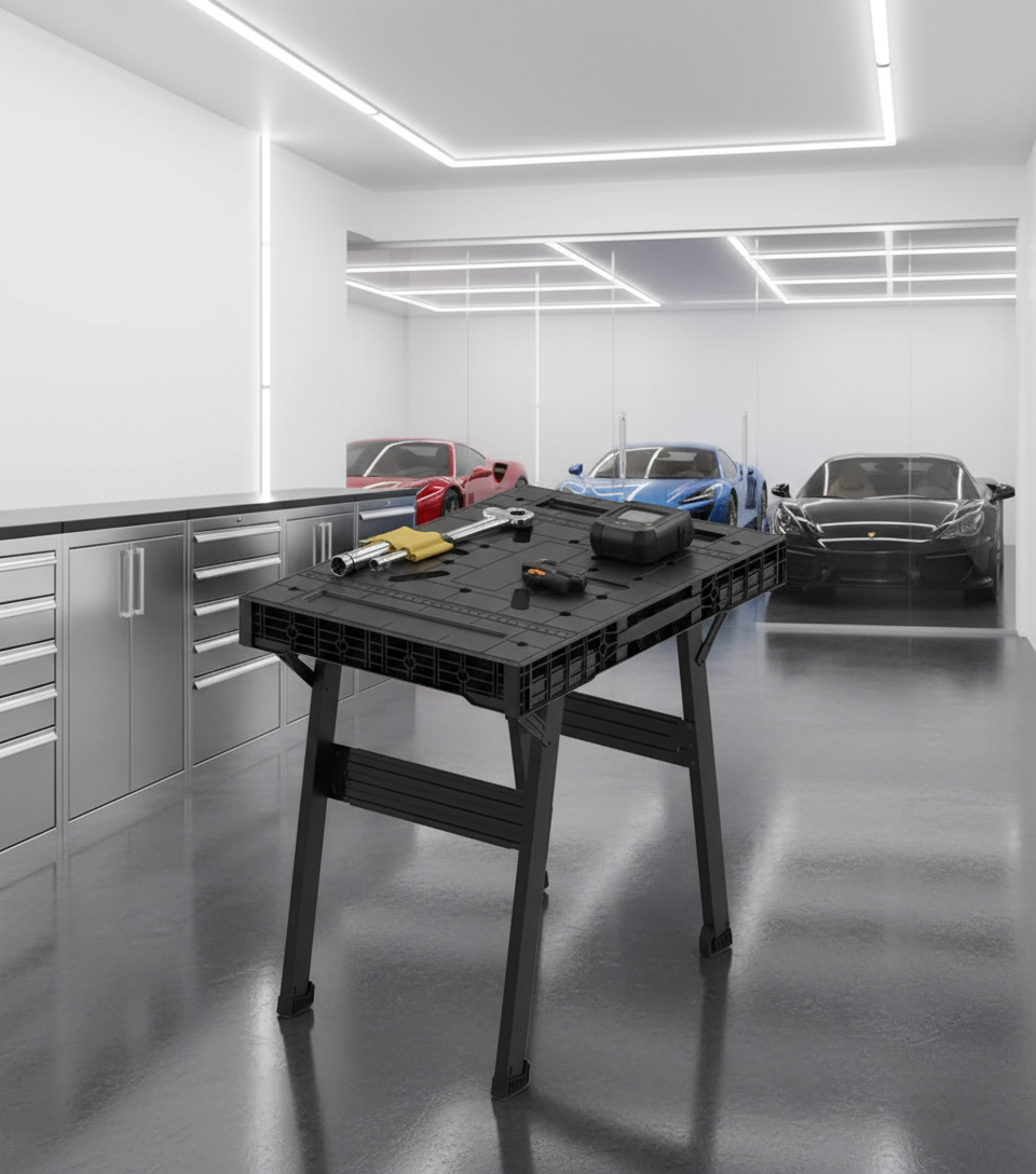 TABLE DE TRAVAIL PLIANTE – 2 en 1 Polyvalente MasCar