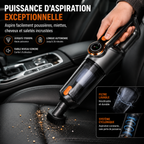 Aspirateur Voiture Sans Fil Haute Puissance – Portable & Compact MasCar