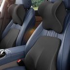 COUSSIN DE SIÈGE MÉMOIRE DE FORME – Soutien lombaire et cervical premium pour voiture MasCar