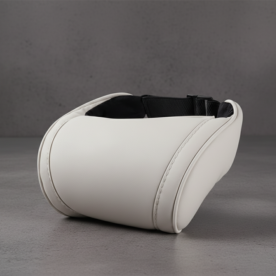 COUSSIN DE TÊTE EN CUIR MÉMOIRE DE FORME – Confort premium MasCar