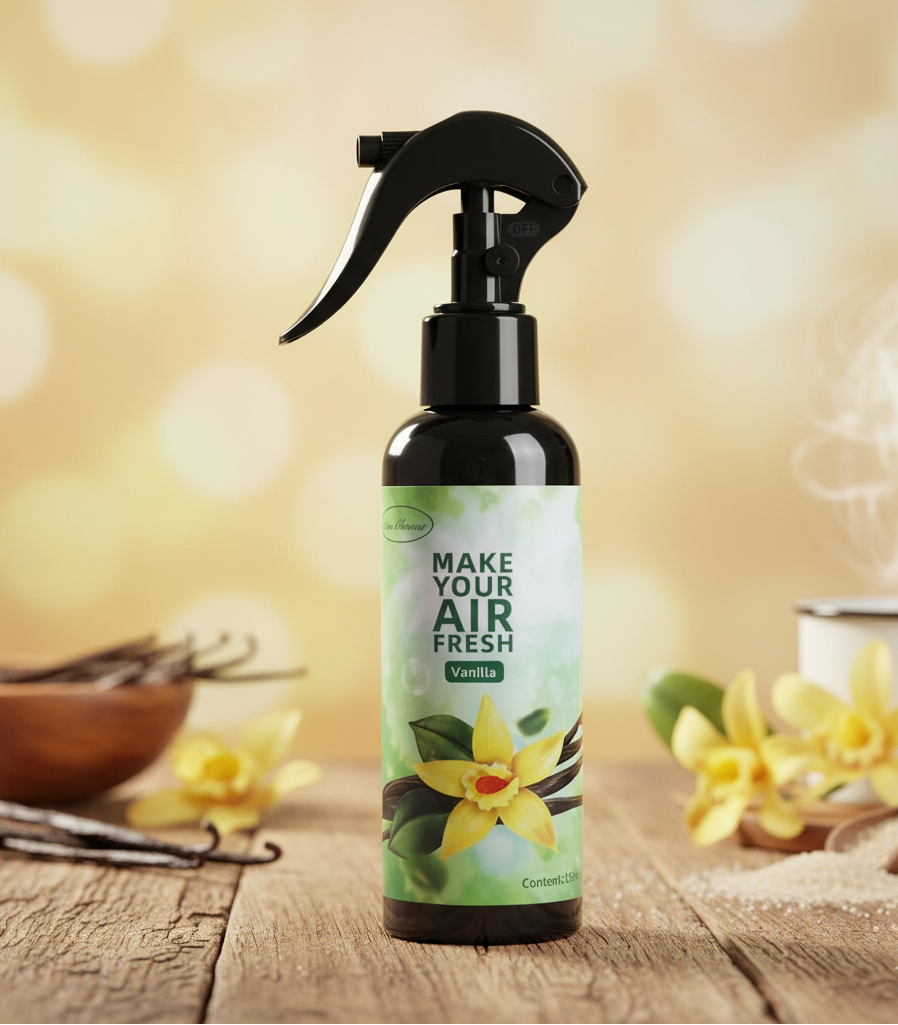 SPRAY PARFUMÉ 150ML POUR VOITURE ET MAISON – Fraîcheur longue durée MasCar