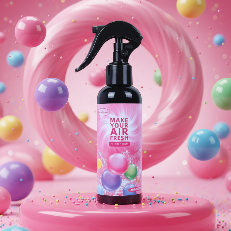 SPRAY PARFUMÉ 150ML POUR VOITURE ET MAISON – Fraîcheur longue durée MasCar