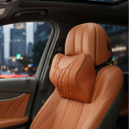 COUSSIN REPOSE NUQUE AUTO – Cuir respirant & mousse à mémoire de forme MasCar