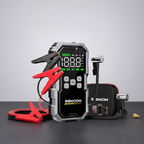 BOOSTER DE BATTERIE AVEC COMPRESSEUR 150 PSI – Démarreur et power bank portable MasCar