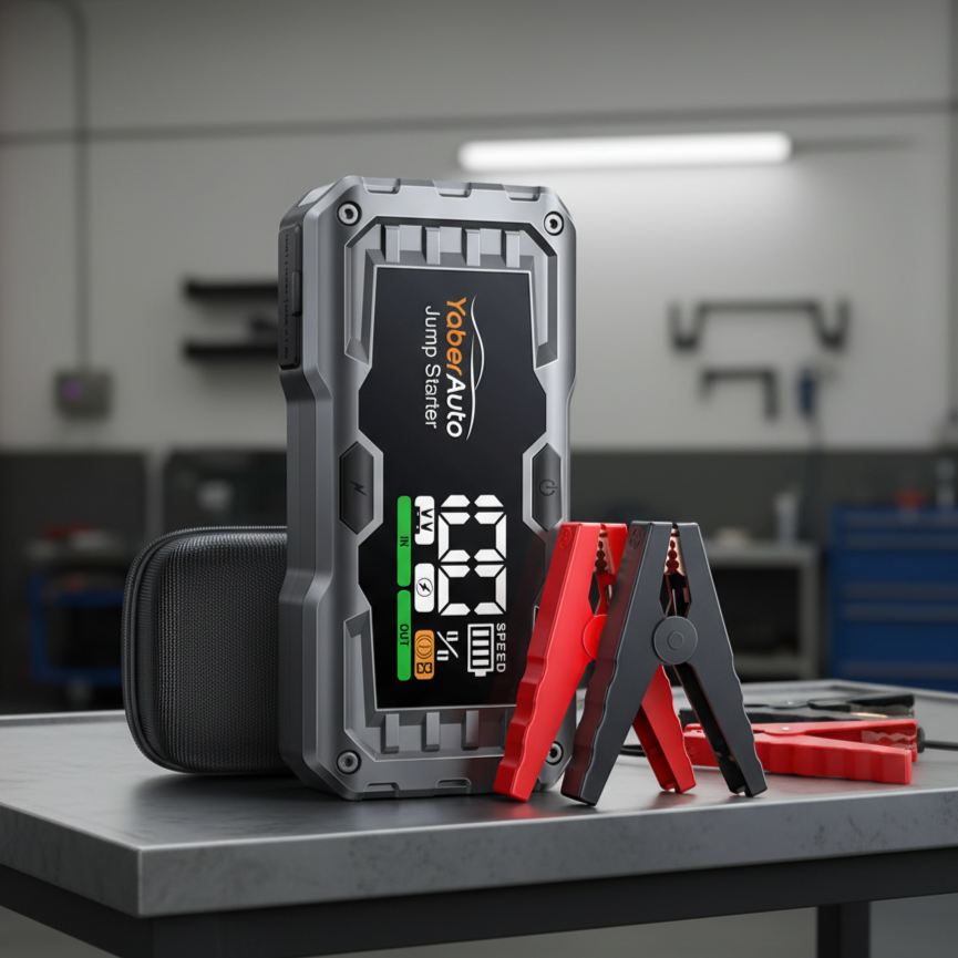 BOOSTER DE DÉMARRAGE 4000A – Démarreur de batterie et power bank d’urgence MasCar