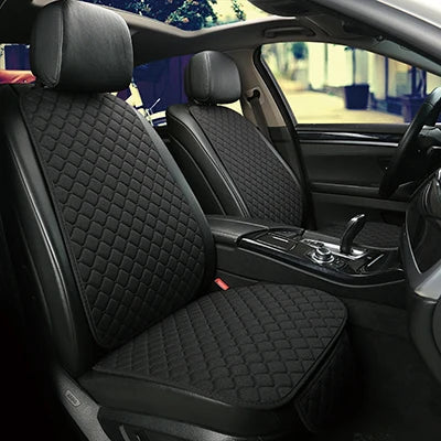 Universal Car Seat Cover Protector Linen Front Rear Back Flax Summer Cushion Pad Mat Sedan Suv Pick-up Car Interior Accessories MasCar