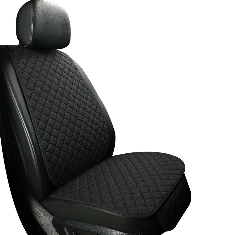 Universal Car Seat Cover Protector Linen Front Rear Back Flax Summer Cushion Pad Mat Sedan Suv Pick-up Car Interior Accessories MasCar