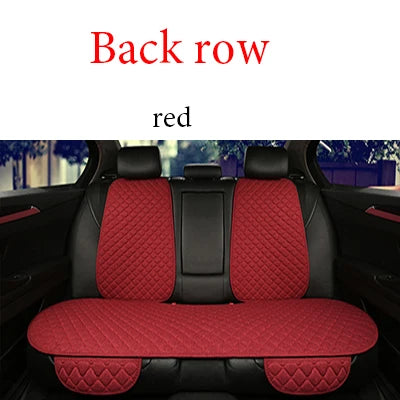 Universal Car Seat Cover Protector Linen Front Rear Back Flax Summer Cushion Pad Mat Sedan Suv Pick-up Car Interior Accessories MasCar