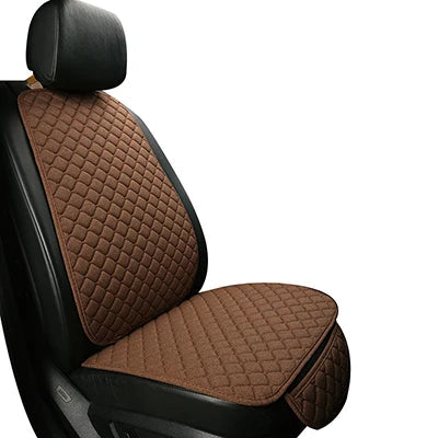 Universal Car Seat Cover Protector Linen Front Rear Back Flax Summer Cushion Pad Mat Sedan Suv Pick-up Car Interior Accessories MasCar