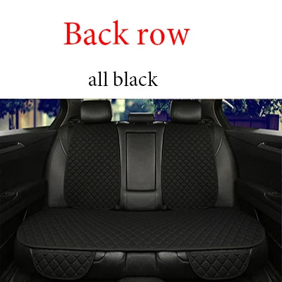 Universal Car Seat Cover Protector Linen Front Rear Back Flax Summer Cushion Pad Mat Sedan Suv Pick-up Car Interior Accessories MasCar