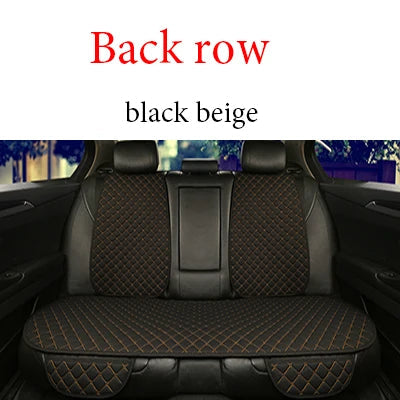 Universal Car Seat Cover Protector Linen Front Rear Back Flax Summer Cushion Pad Mat Sedan Suv Pick-up Car Interior Accessories MasCar