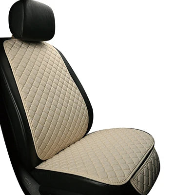 Universal Car Seat Cover Protector Linen Front Rear Back Flax Summer Cushion Pad Mat Sedan Suv Pick-up Car Interior Accessories MasCar