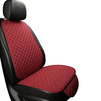 Universal Car Seat Cover Protector Linen Front Rear Back Flax Summer Cushion Pad Mat Sedan Suv Pick-up Car Interior Accessories MasCar