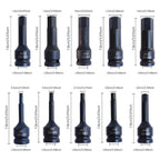 LeeKooLuu 10pcs 1/2 Inch Drive Impact Torx Star Bit Socket Sets Socket Bits Set Metal Hand Tools For 1/2 Inch Square Head Wrench MasCar
