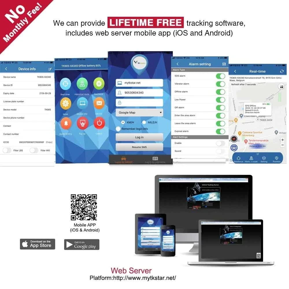 4G Car GPS Tracker   TKSTAR  TK915 GPS Locator 10000mAh Magnet Waterproof IP65 GPS Car Tracker Tamper Alert LIFETIME FREE APP MasCar