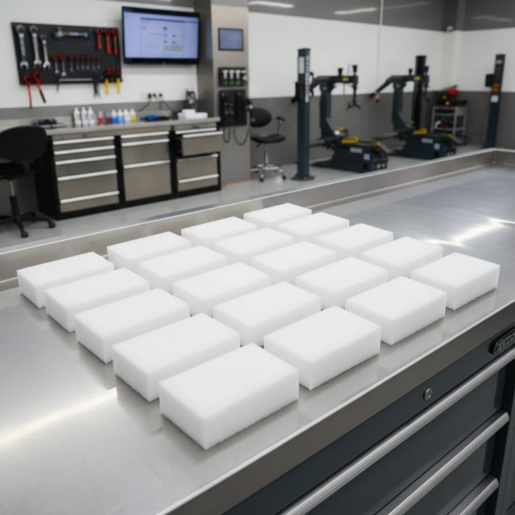 50/100Pcs Magic Sponge Cleaner Melamine Foam Scrubber for Kitchen Bathroom Stain Remover Dishware Household Cleaning Tools MasCar