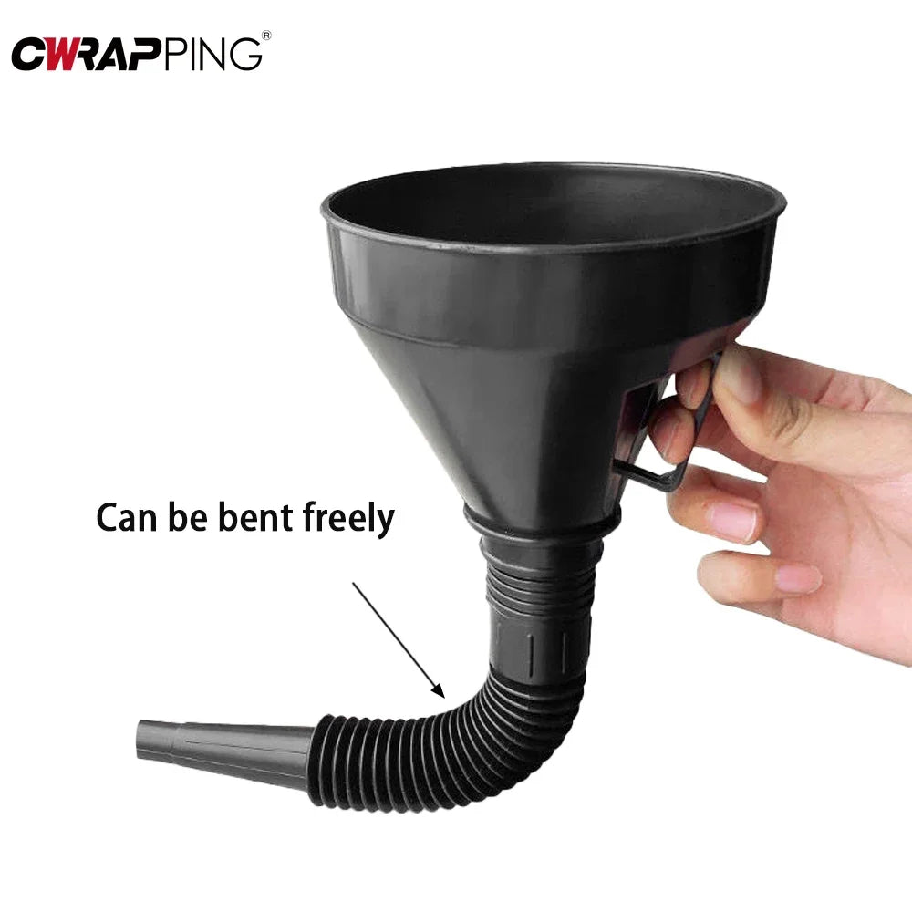 Engine Refueling Funnel with Filter for Car Motorcycle Truck Oil Gasoline Filling Strainer Extension Pipe Hose Funnels Tool MasCar