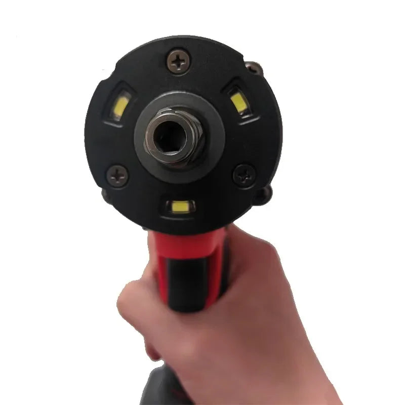 Brushless Impac Wrench 500N.m Electric Driver 1/2" Repair Cordless Screwdriver 4 Gears Power Tools for Milwaukee 18V Battery MasCar