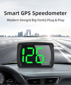 Y03 Digital GPS Speedometer Universal GPS Head up Display HUD Big Font KMH Reminder Meter Car Electronic Displayer Plug and Play MasCar