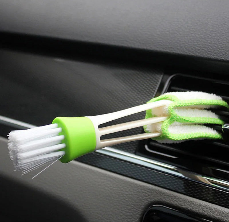 2In1 Car Air-Conditioner Outlet Cleaning Tool Multi-purpose Dust Brush Car Interior Multi-purpose Brush Car Grille Cleaner Brush MasCar