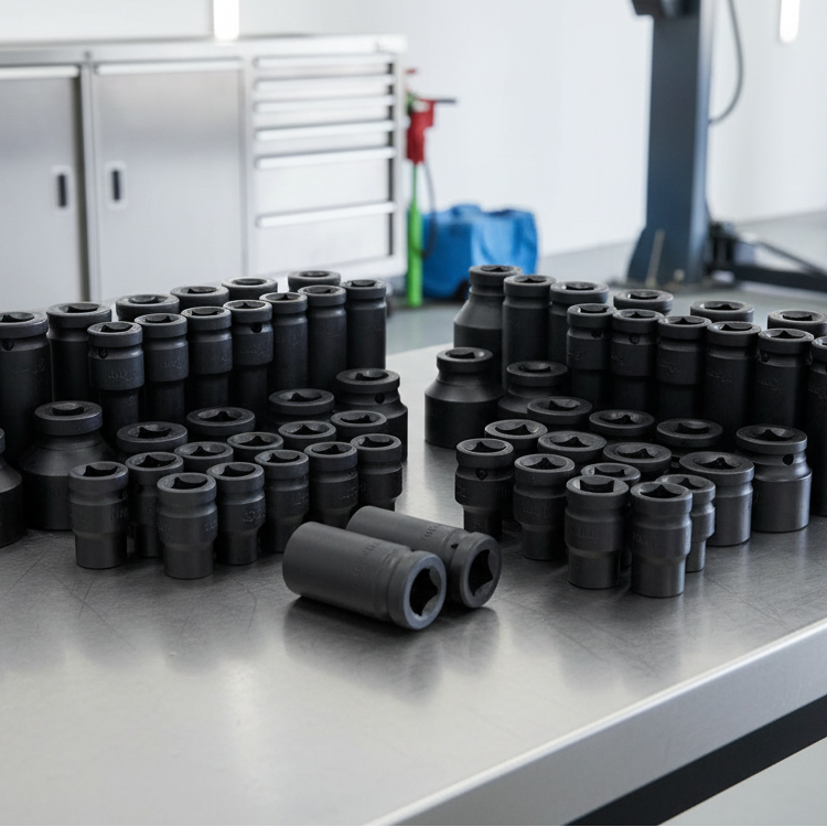 Podofo 35PCS 1/2" Drive Deep Impact Socket Set Steel  Car Auto Repair Hand Tools 8-32MM For Garage Workshop Car Truck Repair Kit MasCar