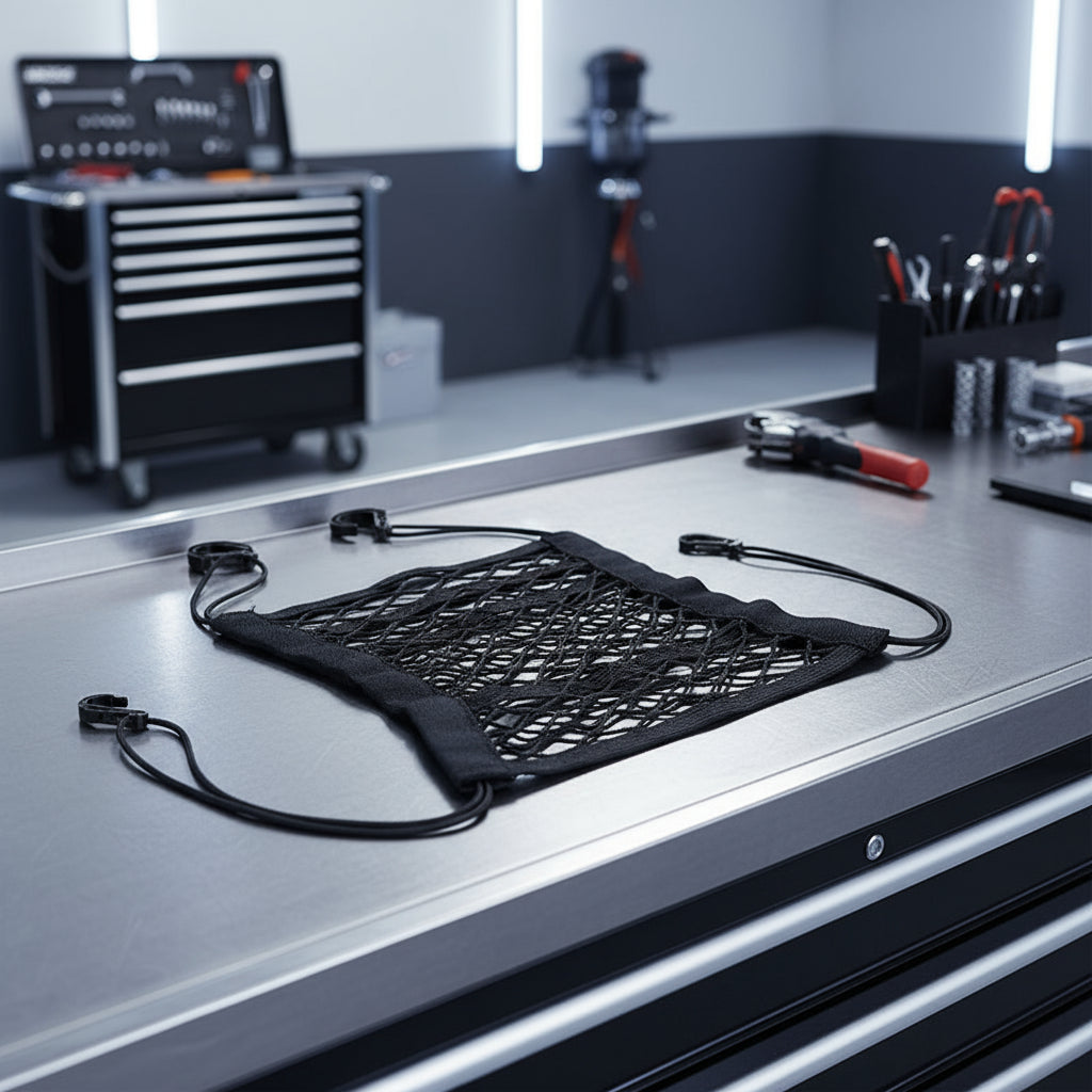 1pc universal elastic polyester car truck seat mesh storage net bag with hook between seats organizer holder pocket MasCar