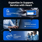 TOPDON Artidiag600S OBD2 Scanner Tool Code Reader Diagnostics Scanner for ABS/SRS/AT/Engine 9 Reset Service Lifetime Upgrade MasCar