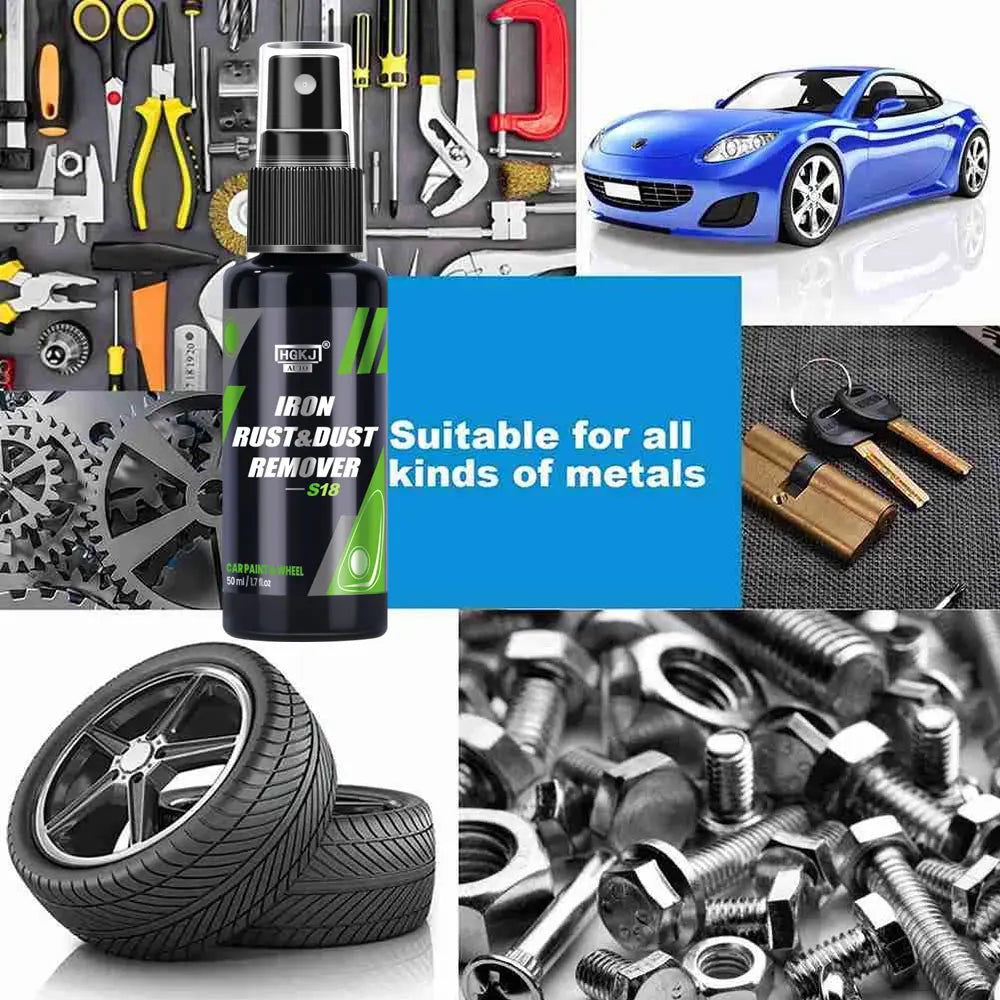 HGKJ Car Paint & Wheel Iron Particles Powder Cleaning Super Rust Dust Remover Spray Metal Surface Defender Auto Rim Cleaner MasCar