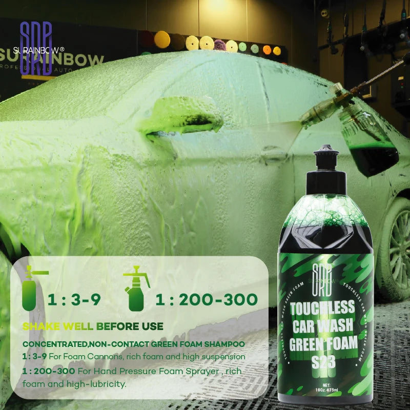 Green Foaming Car Wash Soap (Works with Foam Cannons and Guns or Bucket Washes) Safe for Cars, Trucks, Motorcycles, RVs & More. MasCar