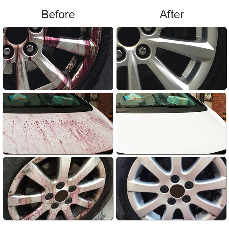 HGKJ Car Paint & Wheel Iron Particles Powder Cleaning Super Rust Dust Remover Spray Metal Surface Defender Auto Rim Cleaner MasCar