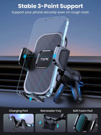 TOPK Car Phone Holder Gravity Stand for iPhone Xiaomi Samsung Car Mobile Support for Dashboard Windshield Air Vent Phone Mount MasCar