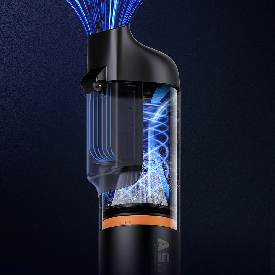 Baseus A5 Air Car Vacuum Cleaner 2-in-1 Powerful Wireless Cleaner Strong Suction Handheld Car Cleaning Portable Home Appliance MasCar