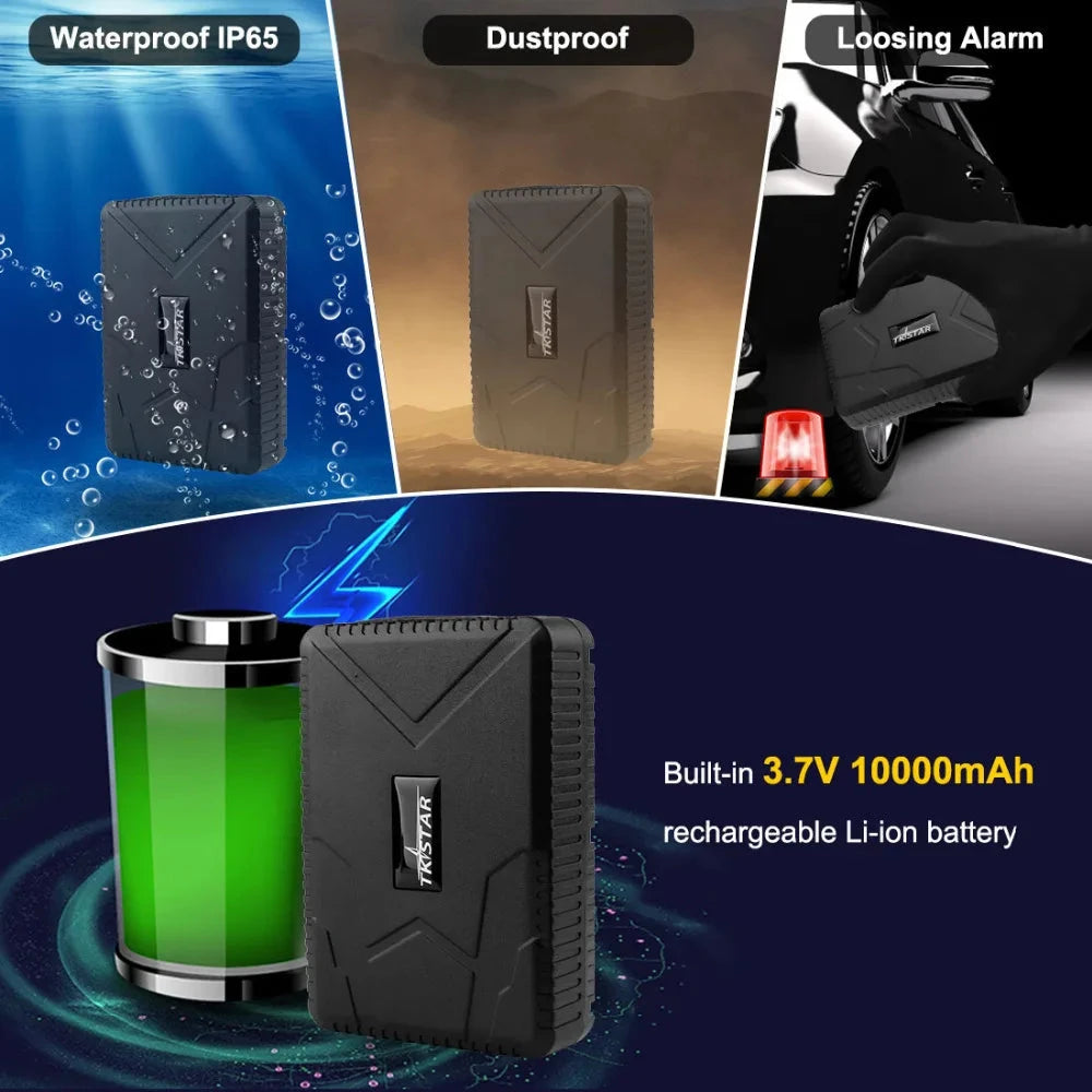4G Car GPS Tracker   TKSTAR  TK915 GPS Locator 10000mAh Magnet Waterproof IP65 GPS Car Tracker Tamper Alert LIFETIME FREE APP MasCar