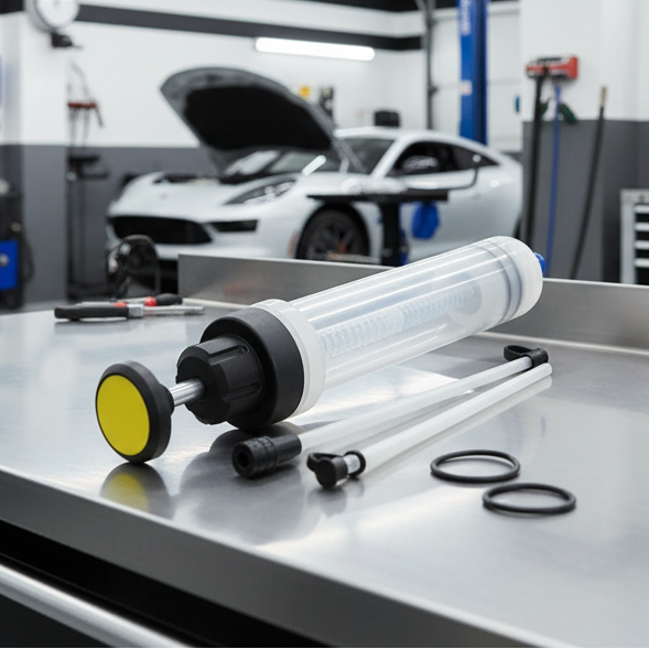 POMPE EXTRACTRICE ET DE TRANSFERT D’HUILE 500ML – Outil manuel pour vidange et remplissage MasCar