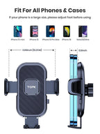 TOPK Car Phone Holder Gravity Stand for iPhone Xiaomi Samsung Car Mobile Support for Dashboard Windshield Air Vent Phone Mount MasCar