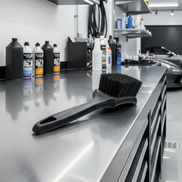 BROSSE DE NETTOYAGE PNEUS / MOQUETTES– Spéciale jantes et intérieur MasCar