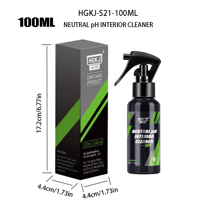 Car Interior Cleaner Agent Ceiling Cleaner Leather Flannel Woven Fabric Water Free Multipurpose Auto Dash Cleaning Tool HGKJ S21 MasCar