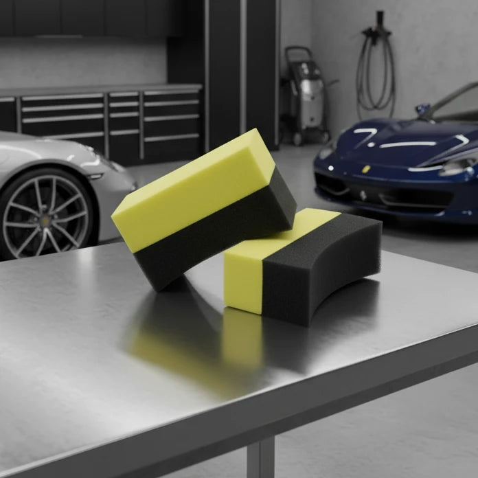 TAMPON MOUSSE POUR PNEUS  – Application uniforme et finition professionnelle MasCar