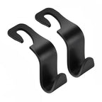 4Pack Hooks for Bags Car Clips Front Seat Headrest Organizer Holder Auto Fastener Hangers Car Storage Interior Accessories MasCar