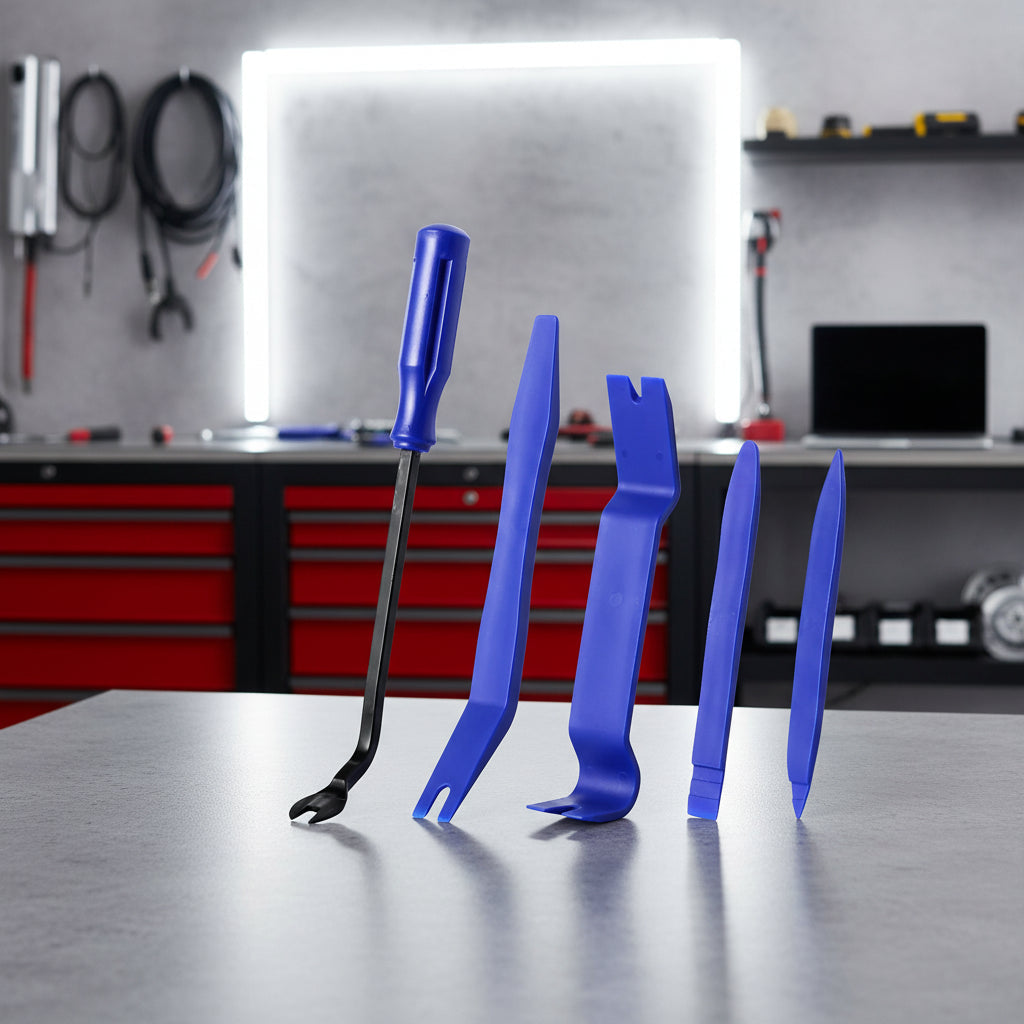 1-5Pcs Auto Trim Removal Tool Kit, No Scratch Plastic Pry Tool Kit - Interior Door Panel Clip Fastener Removal Set For Vehicle MasCar