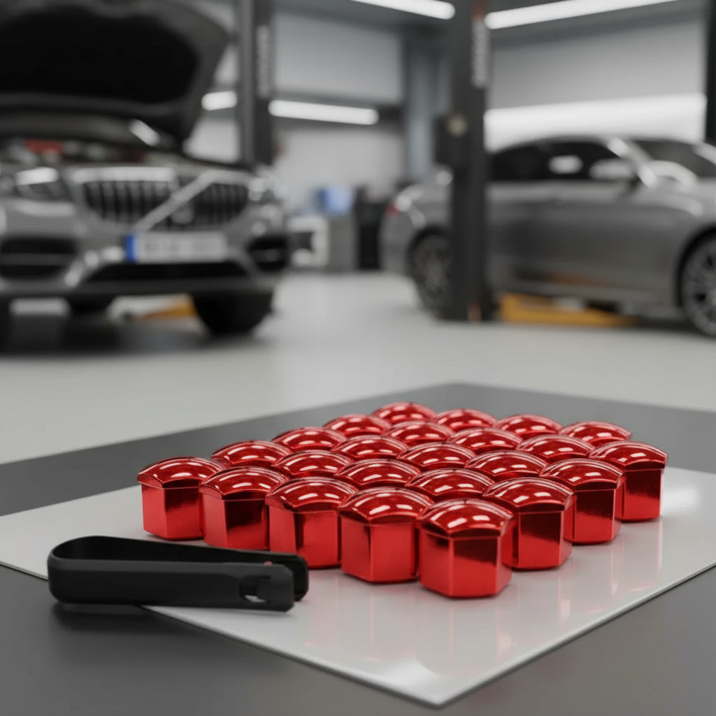 20 Pcs Car Wheel Nut Caps Protection Anti-Rust Auto Hub Car Tire Screw Caps Nut Bolt Covers Caps Exterior Decoration 17/19/21 mm MasCar