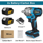 Gisam 1200N.M Torque Brushless Electric Impact Wrench 1/2 inch Cordless Wrench Screwdriver Power Tool For Makita 18V Battery Pin MasCar