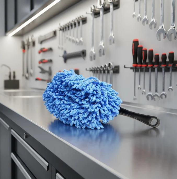 BALAI MICROFIBRE MULTIFONCTION – Nettoyage, séchage et cirage auto MasCar