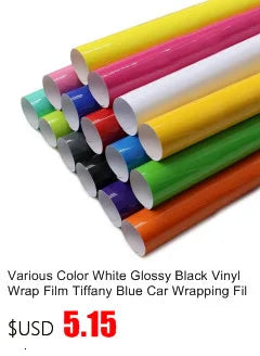 3/5/7/10CM Glossy Black Vinyl Stripes Chrome Delete Vinyl Window Trim Film For Car Interior Hood Roof Pillar MasCar